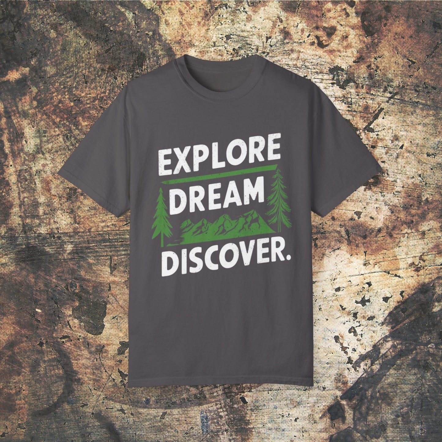 Adventure T-Shirt, Explore Dream Discover, Outdoors Graphic Tee, Inspirational Shirt, Hiking Graphic T-Shirt, Nature Lover Gift