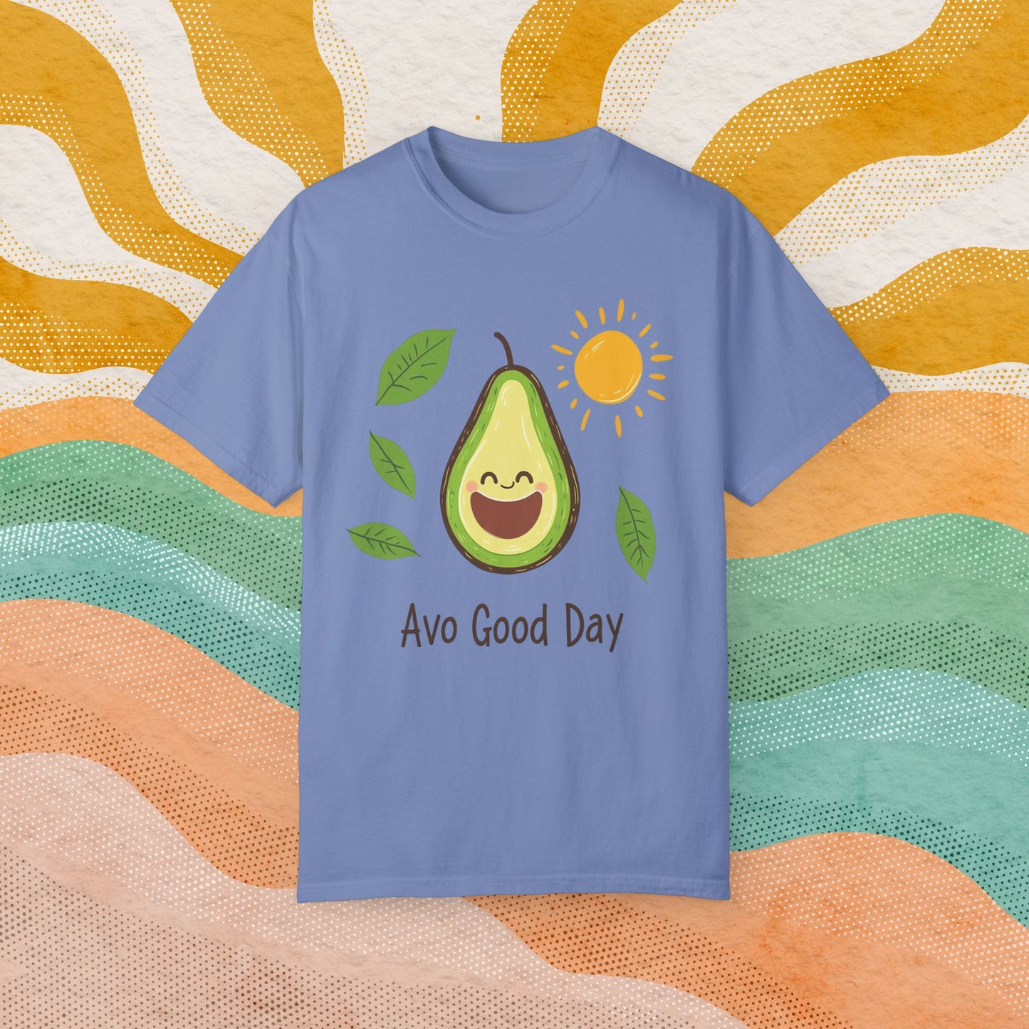 Funny Avocado T-Shirt, Avo Good Day Tee, Cute Graphic Top, Avocado Love Shirt, Sunny Day Avocado, Fun Casual Tee, Humorous Gift Idea