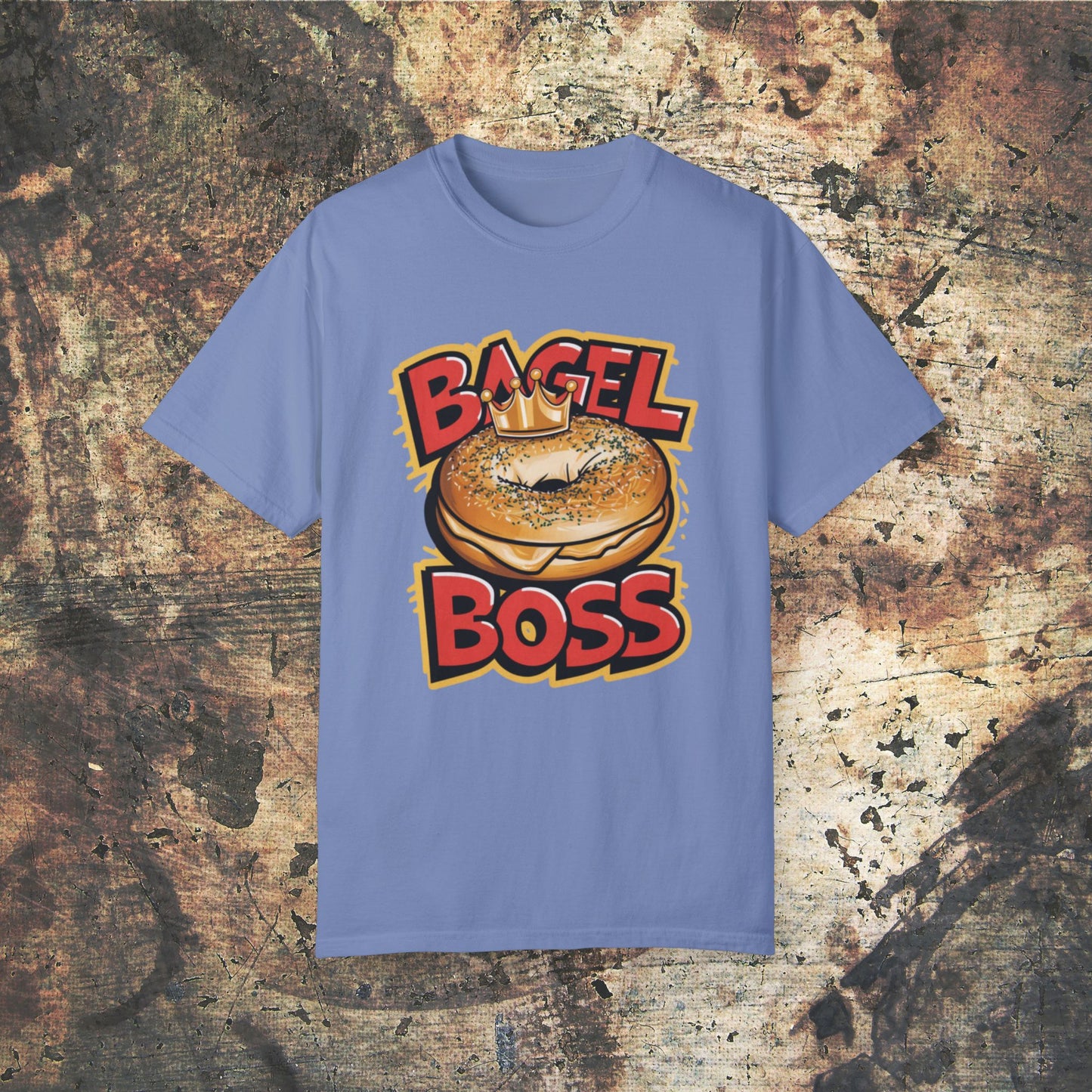 Bagel Boss T-Shirt, Funny Bagel Graphic Tee, Bagel Lover Gift, Trendy Foodie T-Shirt, Statement Bagel Shirt, Bagel Themed Apparel