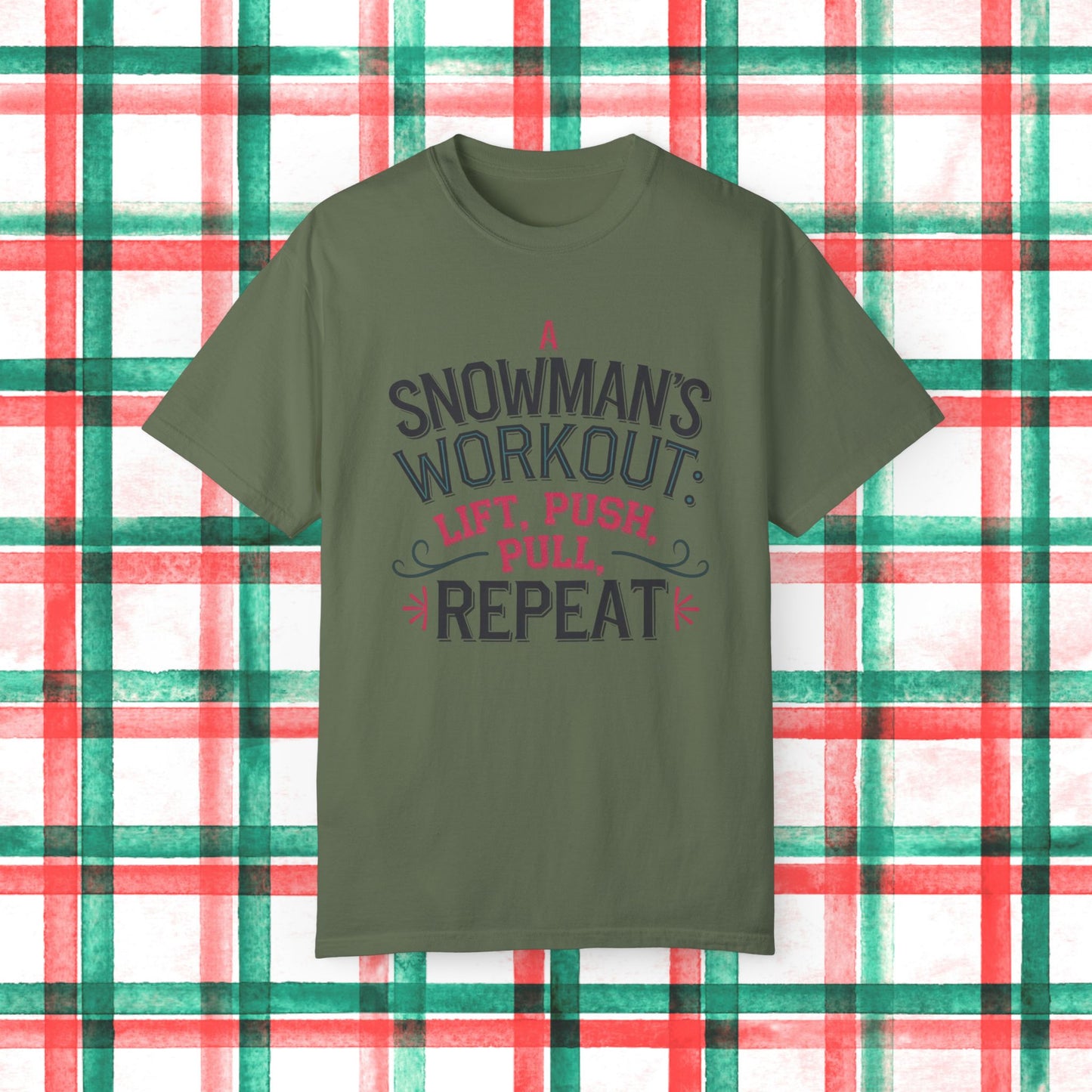 A Snowmans Workout TShirt Funny Fitness Shirt Gym Humor Tee Holiday Workout TShirt Winter Exercise Shirt Unique Gift Idea