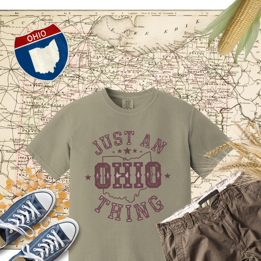 Just an Ohio Thing T-Shirt, Ohio State Pride Tee, Vintage Ohio Shirt, Buckeye State Apparel, Unique Ohio Souvenir Gift